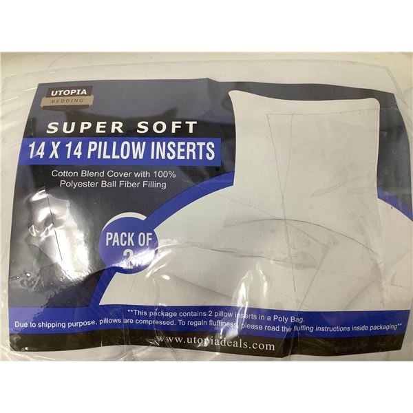 Super Soft 14 X 14 Pillow Inserts