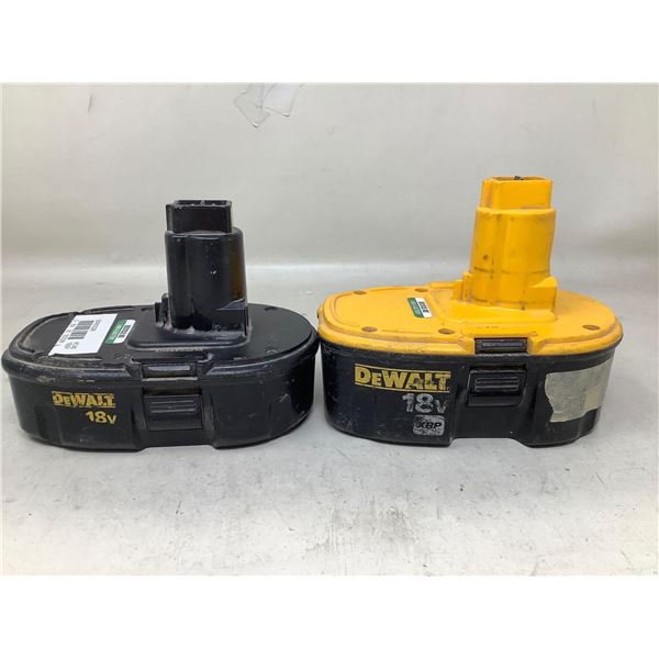 Lot Of 2 Dewalt Batteries (18V)