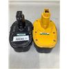 Image 2 : Lot Of 2 Dewalt Batteries (18V)