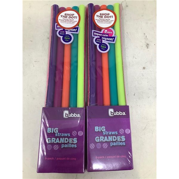 Big Straws 5 Pack Lot Of 2