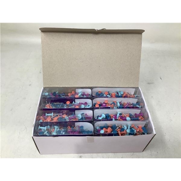 Push Pin Tacks Case lot of 8 x 150 count