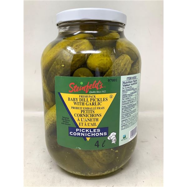 Steinfields Baby Dill Pickles jumbo 4L Jar