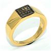 Image 3 : Gold plated Silver Diamond(1.25ct) Gold Rhodium Plated Ring (~weight 4.4g)