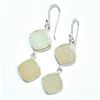 Image 3 : Silver Druzy(36ct) Hand Made Earrings (~weight 6.45g)