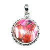 Image 1 : Silver Pink Spiny Turquoise(63ct) Hand Made Pendant (~weight 6.05g)