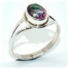 Image 3 : Silver Mystic Quartz(5.25ct) Rhodium Plated Ring (~weight 1.85g)