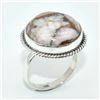 Image 3 : Silver Pink Muhave Turquoise(72ct) Hand Made Ring (~weight 6.1g)