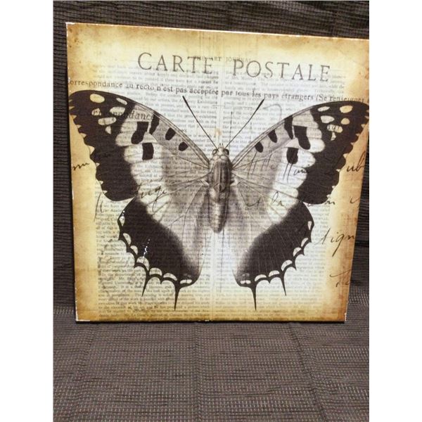 FRAMED ARTWORK from show home - Carte postal Butterfly 18 x 18 inches