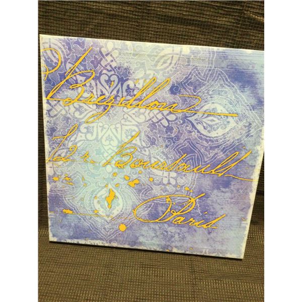 FRAMED ARTWORK from show home - Paris Painted 16 x 16 inches