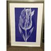 Image 1 : FRAMED ARTWORK from show home - Silouette Tulip 21 x 29 inches