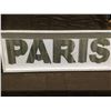 Image 1 : FRAMED ARTWORK from show home - Tin Paris Sign 16 x 43 inches