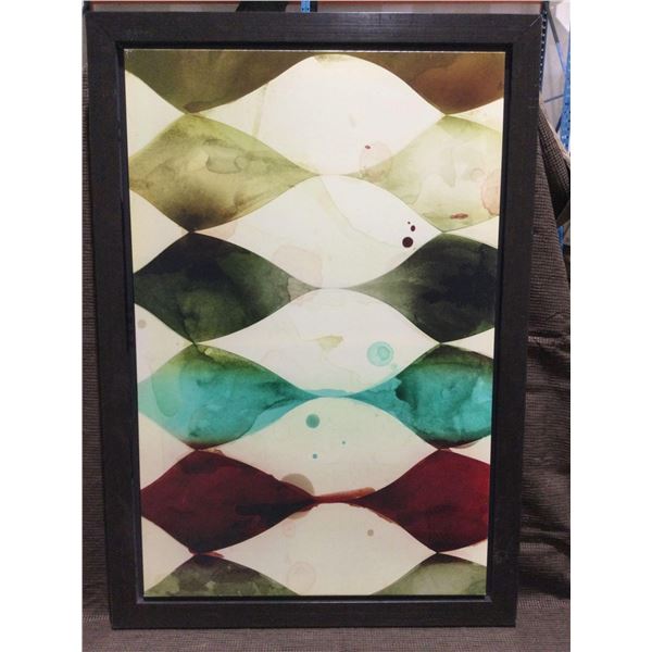 FRAMED ARTWORK from show home -Ink Blots 27 x 39 inches