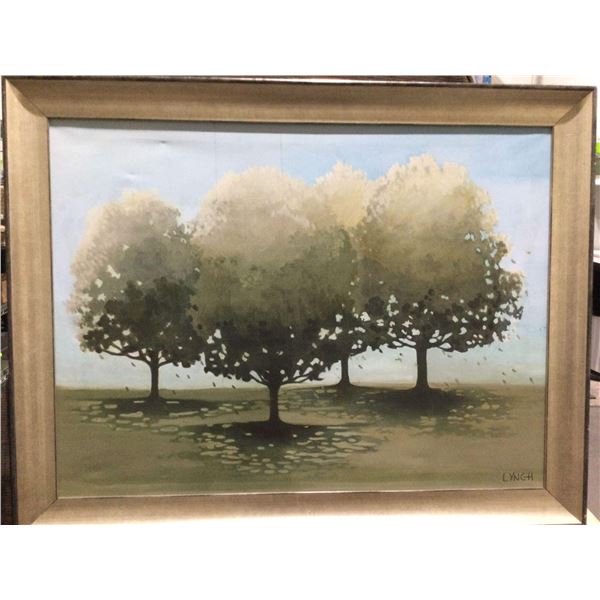FRAMED ARTWORK from show home -Mighty Oaks 33 x 46 inches