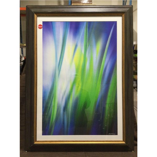 FRAMED ARTWORK from show home -Aurora Borealis 36 x 49 inches
