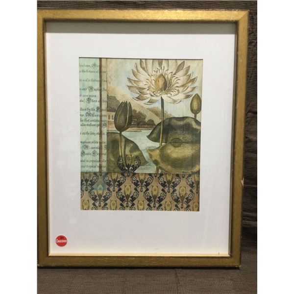 FRAMED ARTWORK from show home -Floral Tapestry 26 x 32 inches