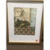 Image 1 : FRAMED ARTWORK from show home -Floral Tapestry 26 x 32 inches