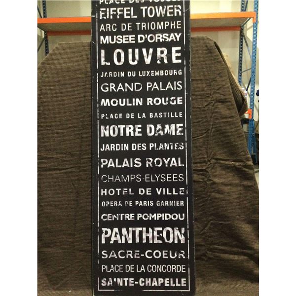 FRAMED ARTWORK from show home -PARIS 15 x 47 inches