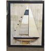 Image 1 : FRAMED ARTWORK from show home -Schooner 33 x 43  inches