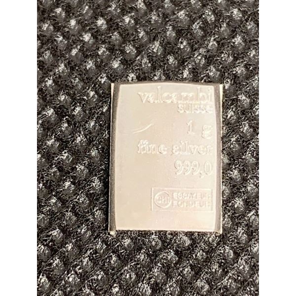 Valcambi Suise .999 Fine Silver 1 Gram Wafer Bar
