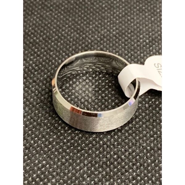 Titanium Mens Polished Wedding band size 10 NEW