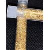Image 2 : LOT of 2 - Large Vial of Golden Flaking material