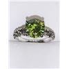 Image 2 : Ladies Peridot BU Cut Solitaire Stone Dress Ring size 7