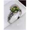 Image 3 : Ladies Peridot BU Cut Solitaire Stone Dress Ring size 7