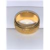 Image 1 : Unisex 14K GP Graphic Spinning Band, NEW size 7