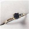 Image 2 : 10K Yellow Gold Black Diamond(0.3ct) Ring (~Size 6)(Ring is resizable for $40) (~length inches) (~we