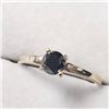 Image 3 : 10K Yellow Gold Black Diamond(0.3ct) Ring (~Size 6)(Ring is resizable for $40) (~length inches) (~we