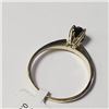 Image 4 : 10K Yellow Gold Black Diamond(0.3ct) Ring (~Size 6)(Ring is resizable for $40) (~length inches) (~we