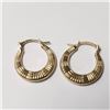 Image 3 : 10K Yellow Gold Cz 0.74G Hoop Earrings (~Size )(Ring is resizable for $40) (~length inches), Made in