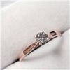 Image 1 : 10K Rose Gold Diamond (0.2Ct,I1,G) Ring (~Size 6)(Ring is resizable for $40) (~length inches) (~weig
