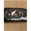Image 4 : Silver .999 fine 1 ounce Ingot with masonic symbol stamp