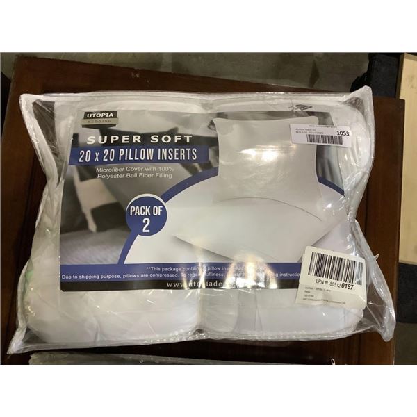 Utopia Super Soft 20 x 20 Pillow Inserts (2ct)