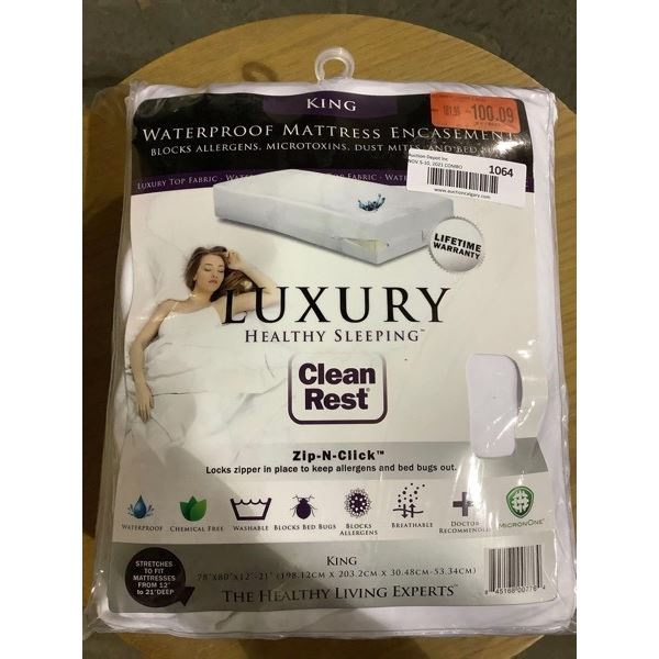 Luxury Waterproof Mattress Encasement- King
