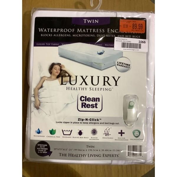 Luxury Waterproof Mattress Encasement- Twin