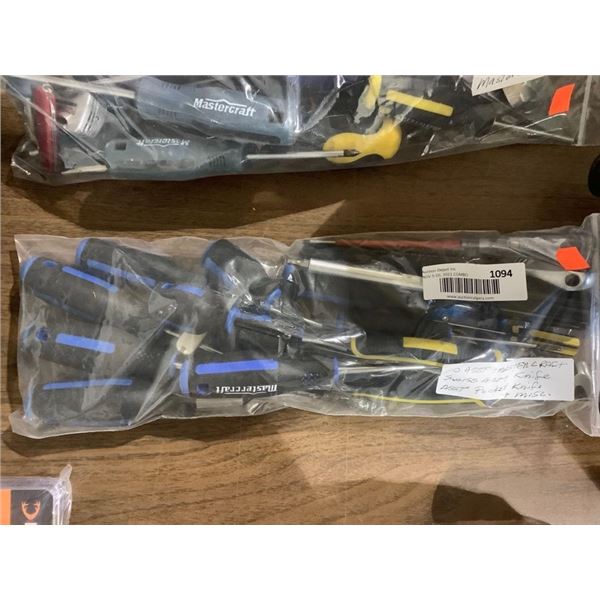 Lot of Assorted Mastercraft Tools, Swiss Army and Misc Pocket Knives