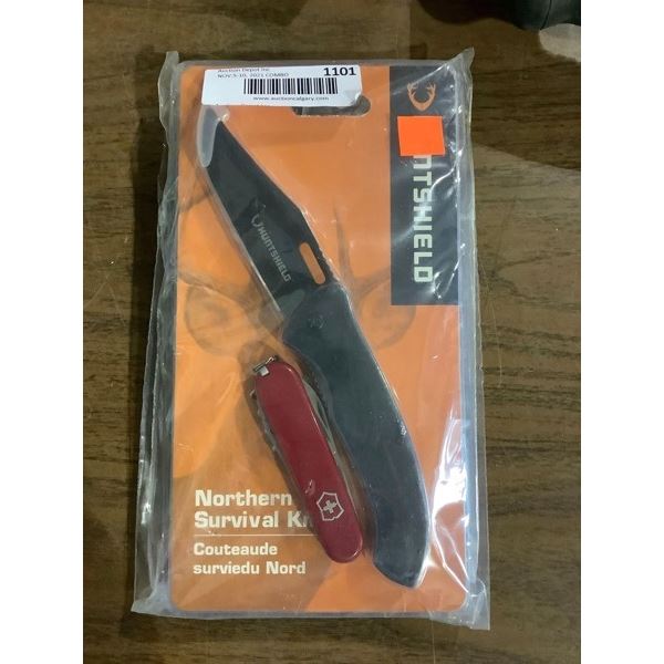 Northern Survival Kit- Huntshield Knife and Swiss Army Knife