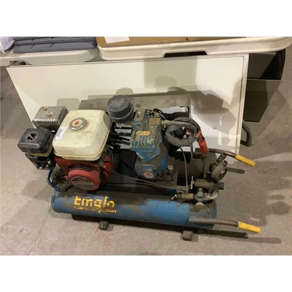 Honda GX140 Max, 5.0HP, 144cc, 3.7KW Wheeled Gas Compressor-untested