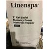 Image 1 : Linenspa 2in Gel Swirl Memory Foam Mattress Topper