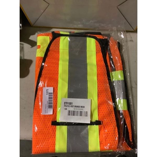 Excalibur Wear- Traffic Vest Orange Mesh
