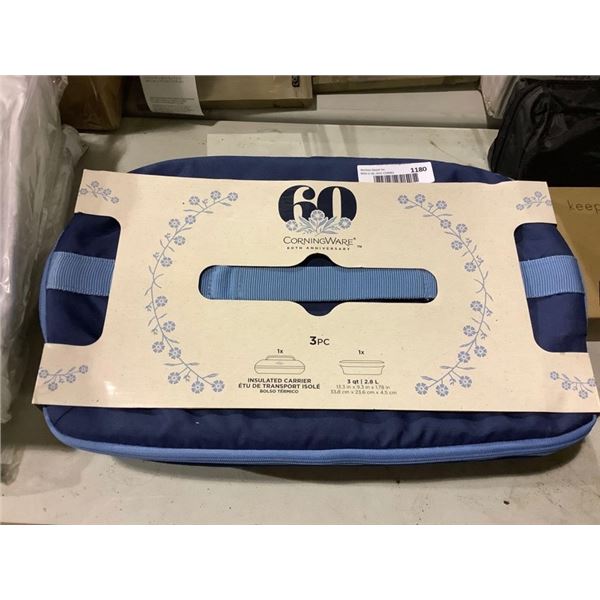 Corning Ware Insulated Carrier and 3qt Dish