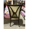 Image 4 : Wood Dining Chair with Beige Padding