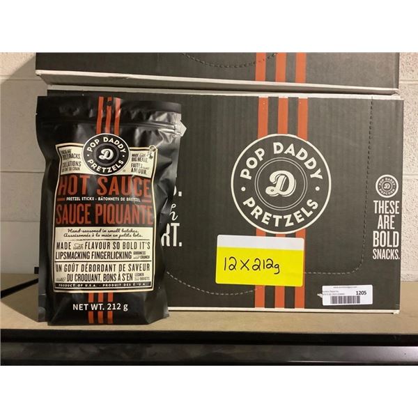 Pop Daddy Pretzels- Hot Sauce (12 x 212g)