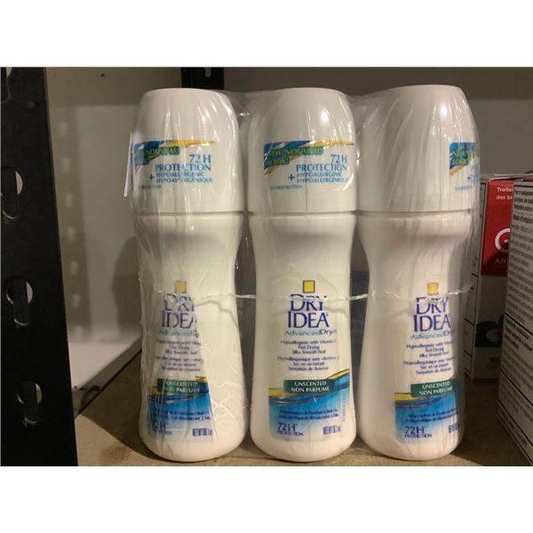 Dry Idea Advanced Dry Antiperspirant- Unscented (6 x 96.1ml)