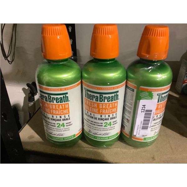 Therabreath Oral Rinse-Mild Mint (3 x 473ml)