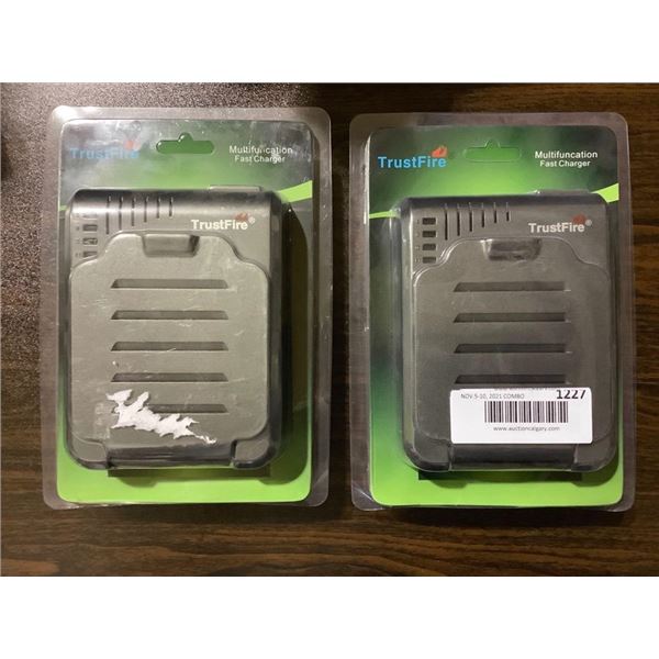 Trustfire Multfunction Fast Chargers (2ct)