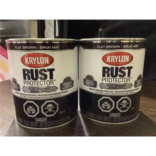 Krylon Rust Protector- Flat Brown (2 x 946ml)