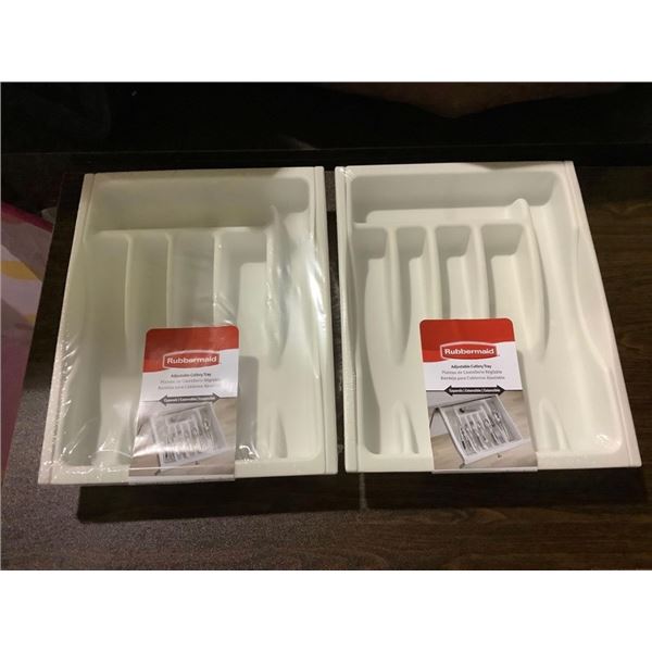 Rubbermaid Adjustable Cutlery Tray (2ct)
